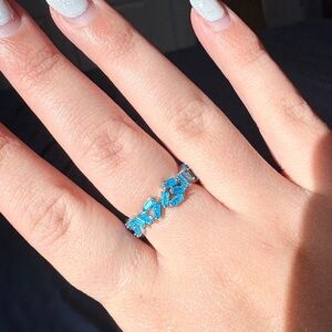 Bomb Party Blue Gemstone Ring